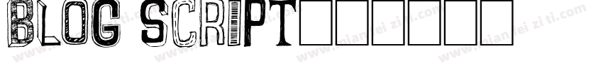 blog script字体转换